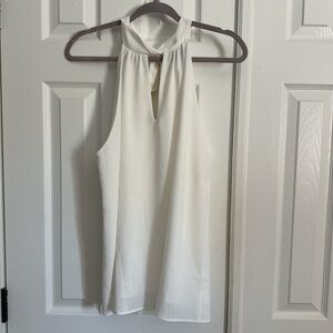 Vici White Halter Neck Keyhole Camisole